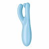 Satisfyer Stimulateur de clitoris connecté Threesome 4 14cm Tiurquoise